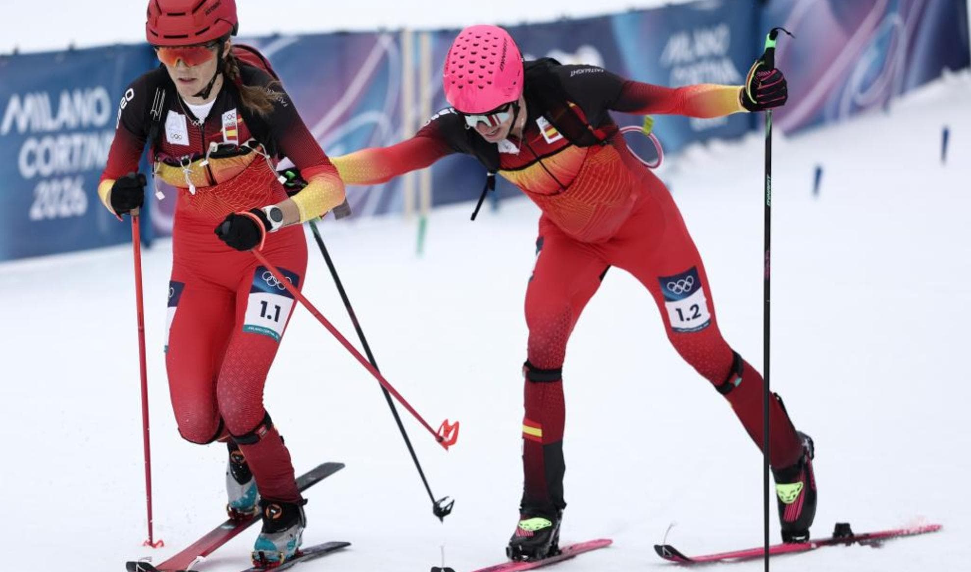 Ana Alonso y Oriol Cardona, en los Juegos de Milán-Cortina.