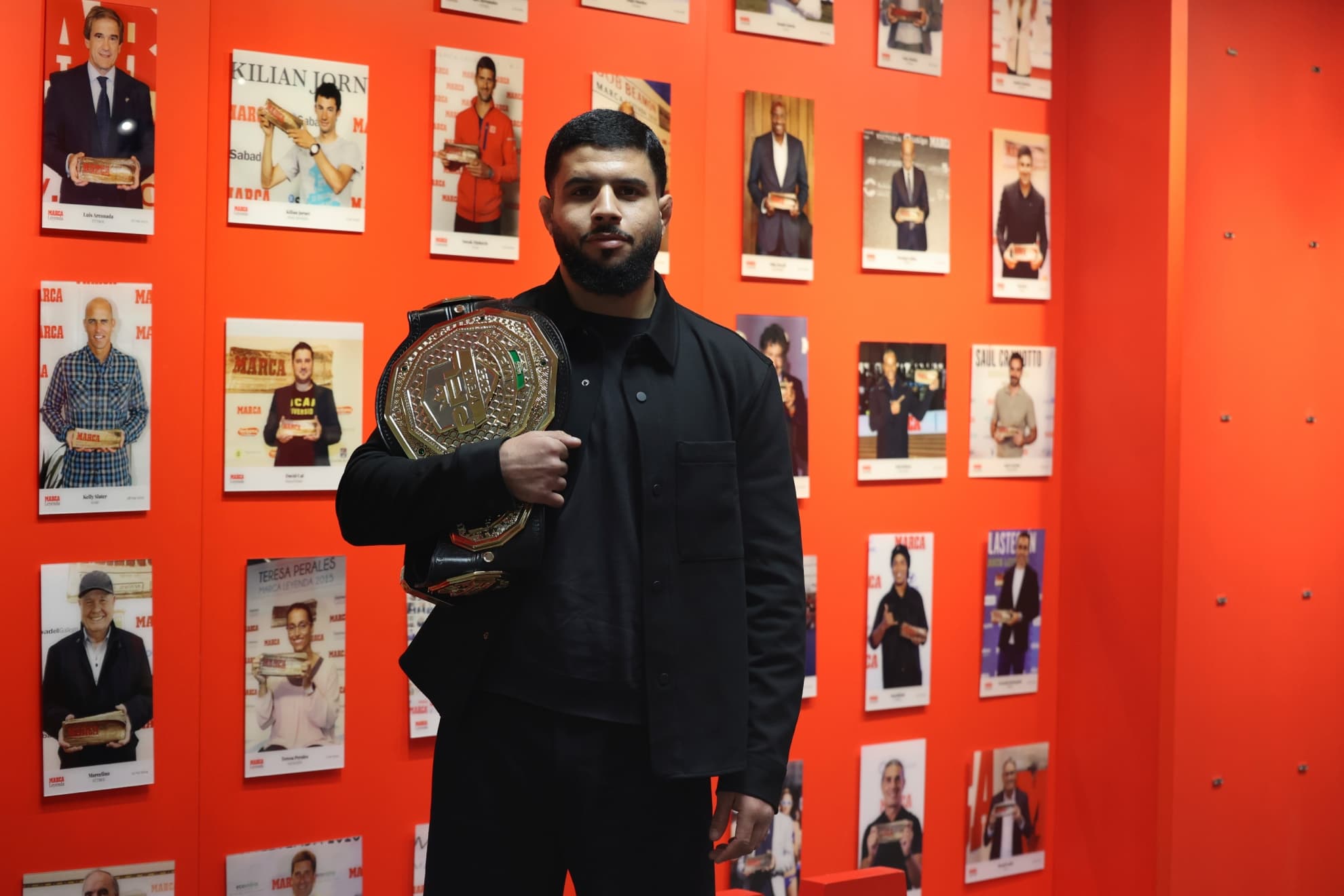 Salah Eddine Hamli, durante su visita a MARCA.