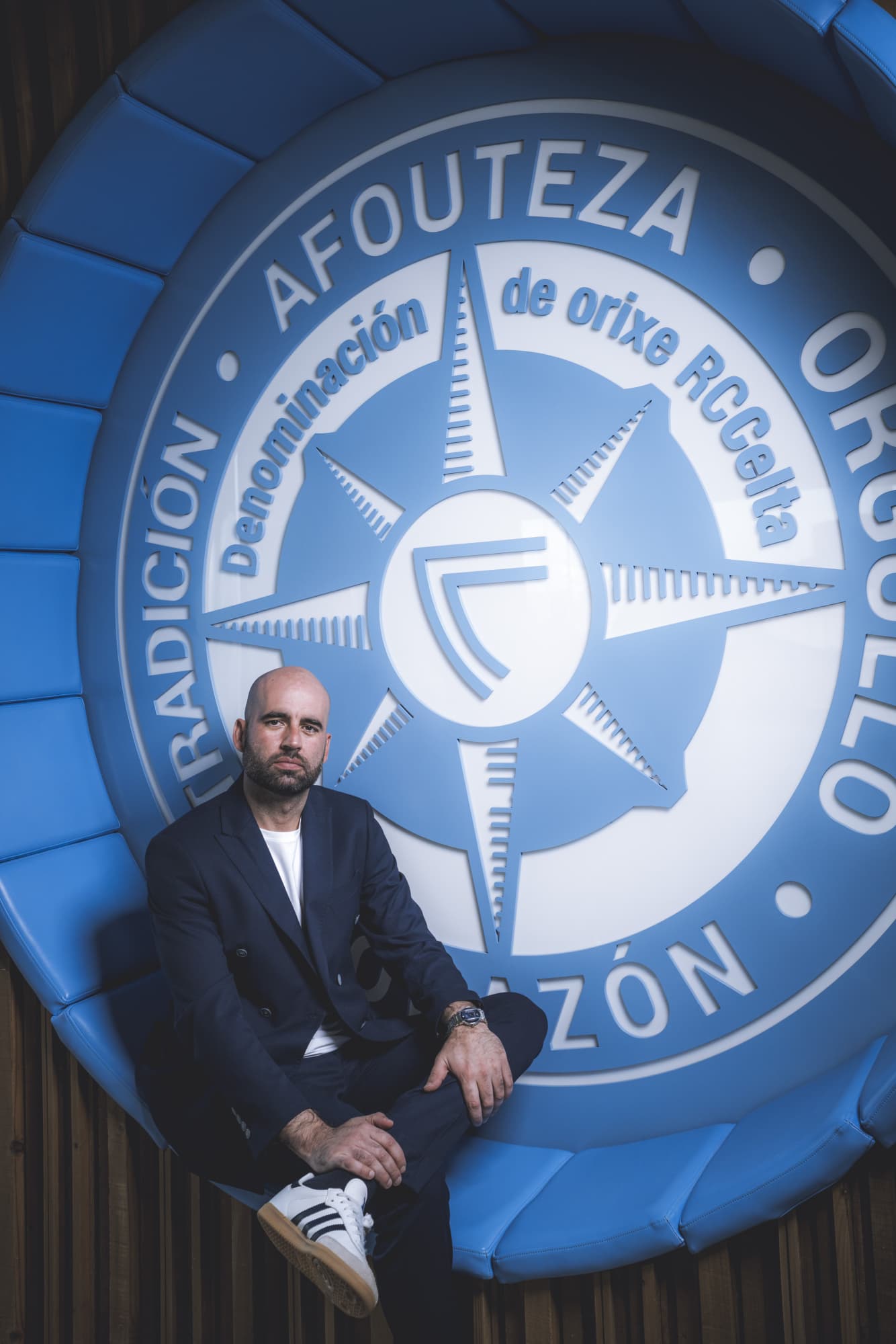 Claudio Giráldez, en la entrevista.