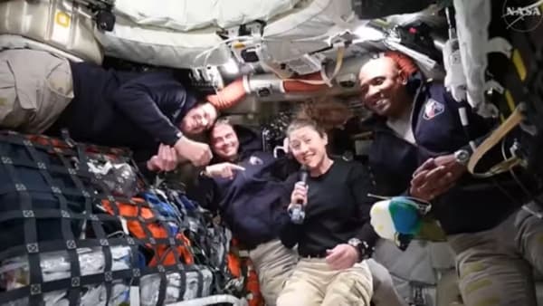 Tripulantes del Artemis II.