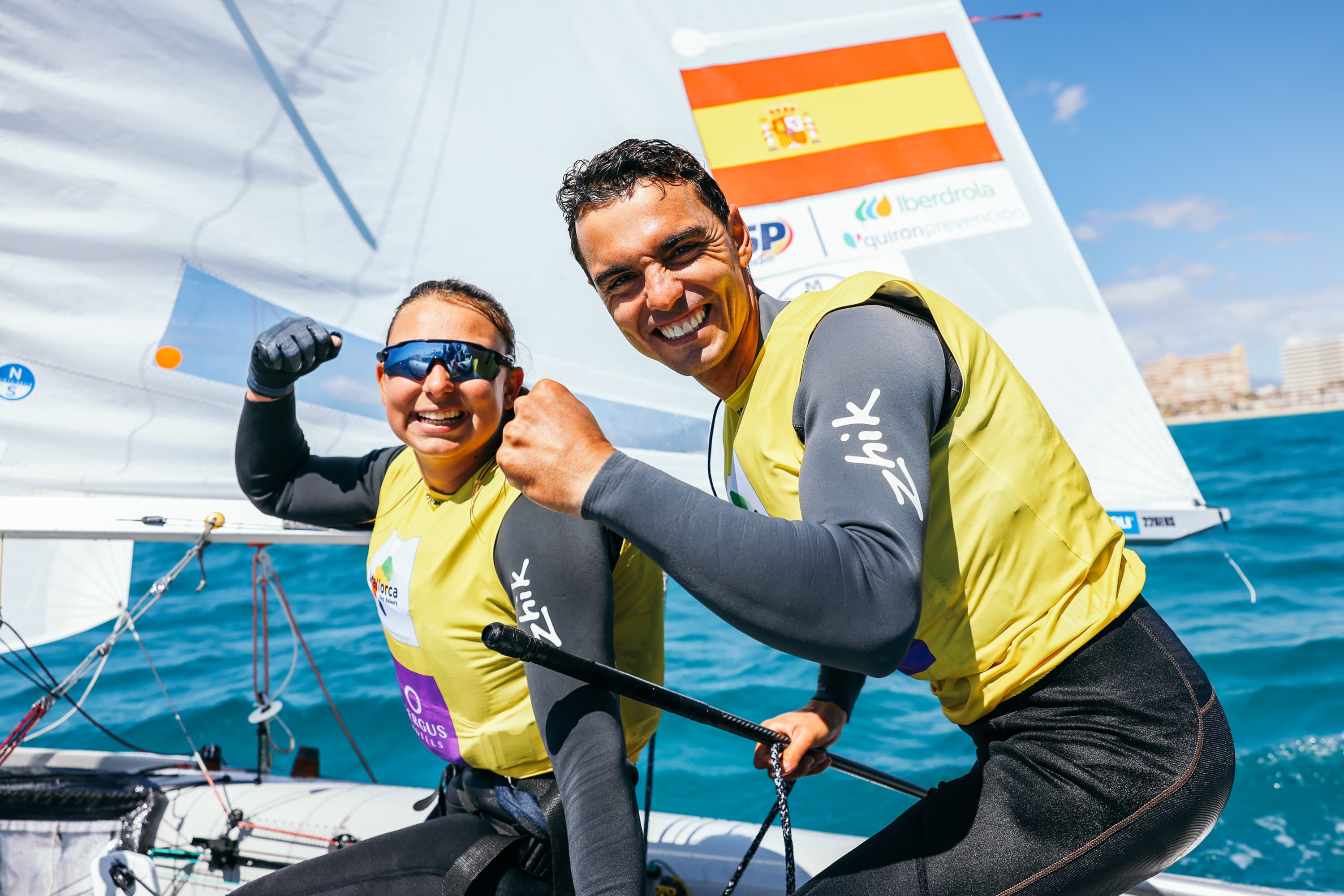 Marta Cardona y Jordi Xammar celebran la victoria en el 55 Trofeo Princesa Sofía Mallorca.