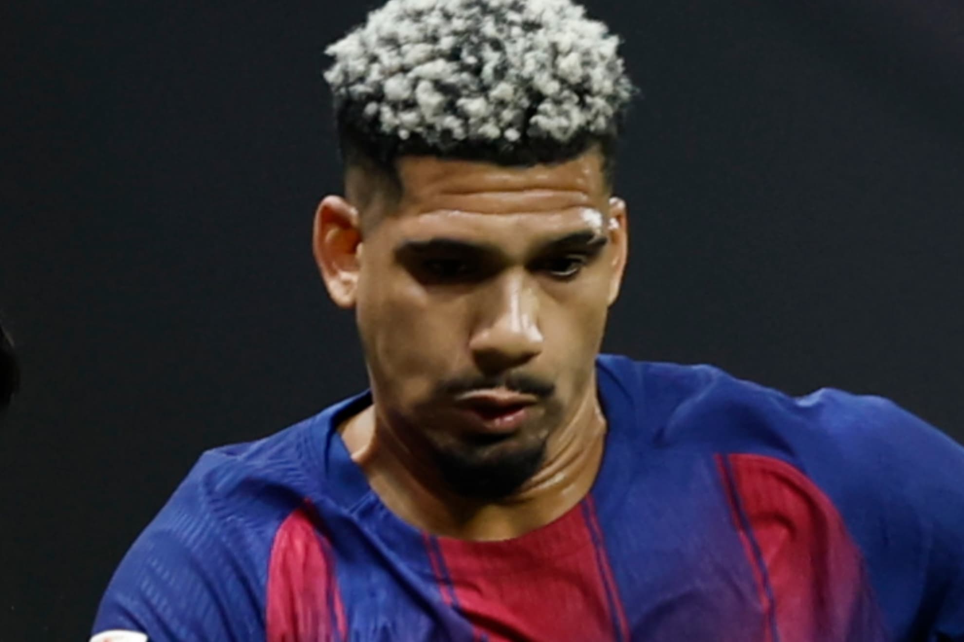 Araujo, en el partido de este sábado frente al Atlético.