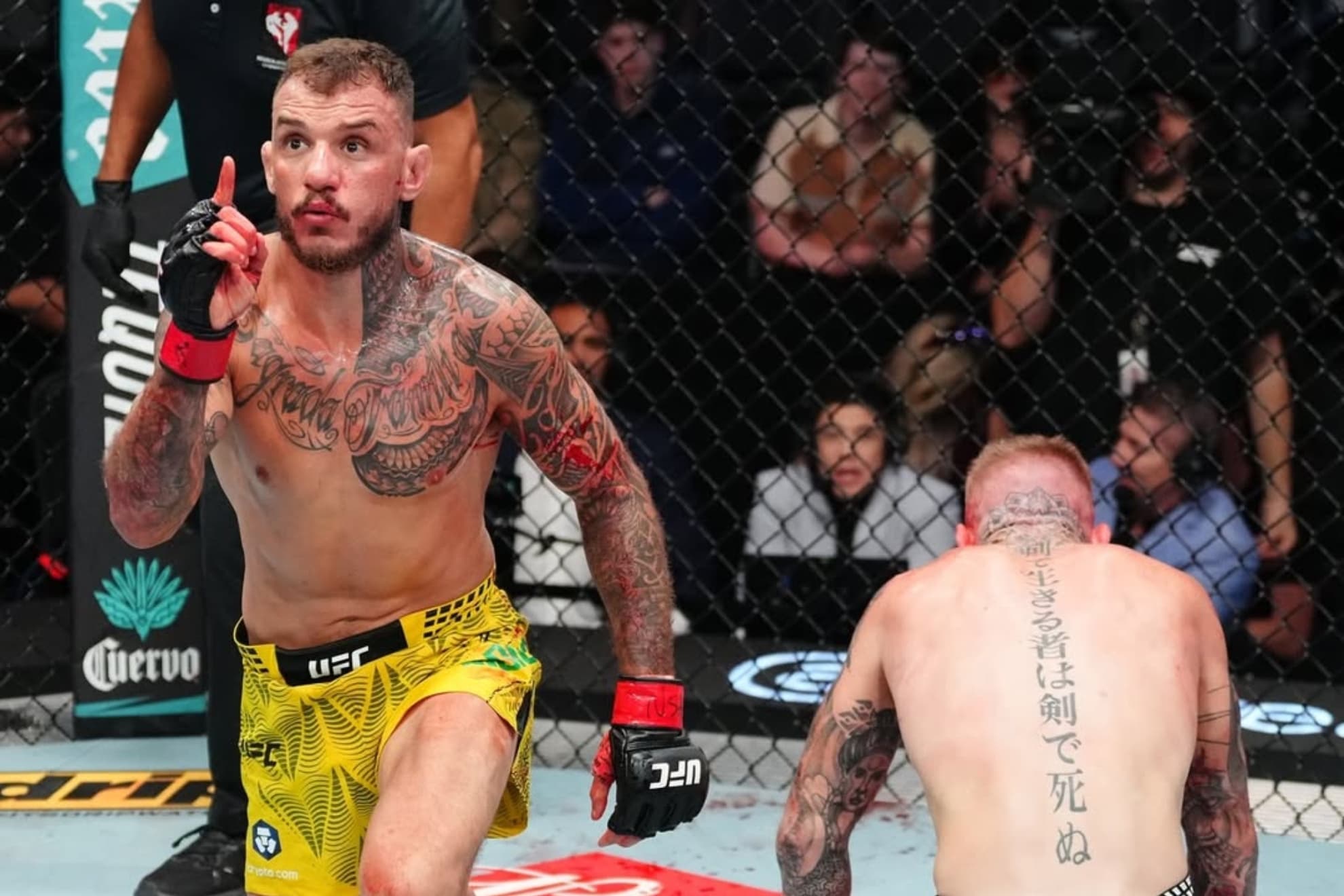 Renato Moicano tras finalizar a Chris Duncan.