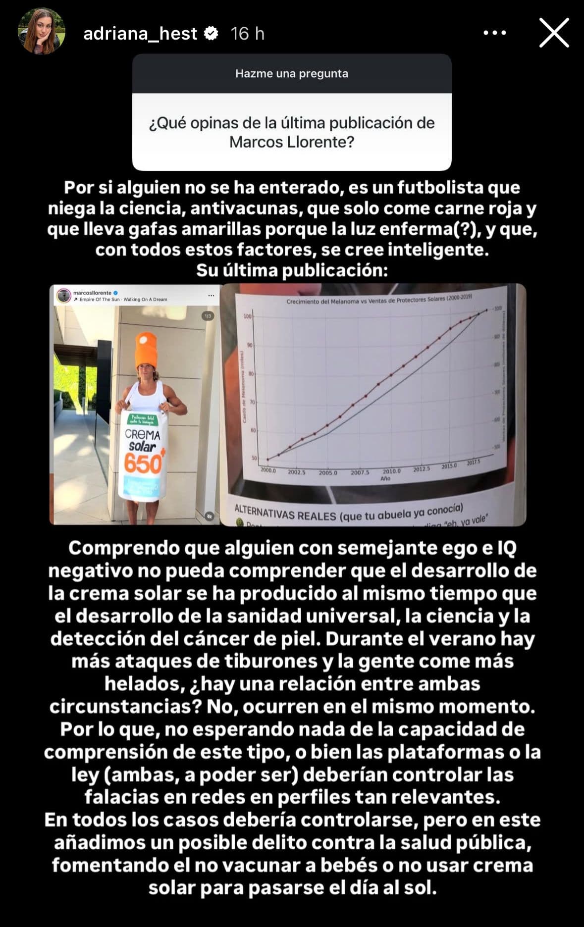 Instagram Stories de Adriana Hest