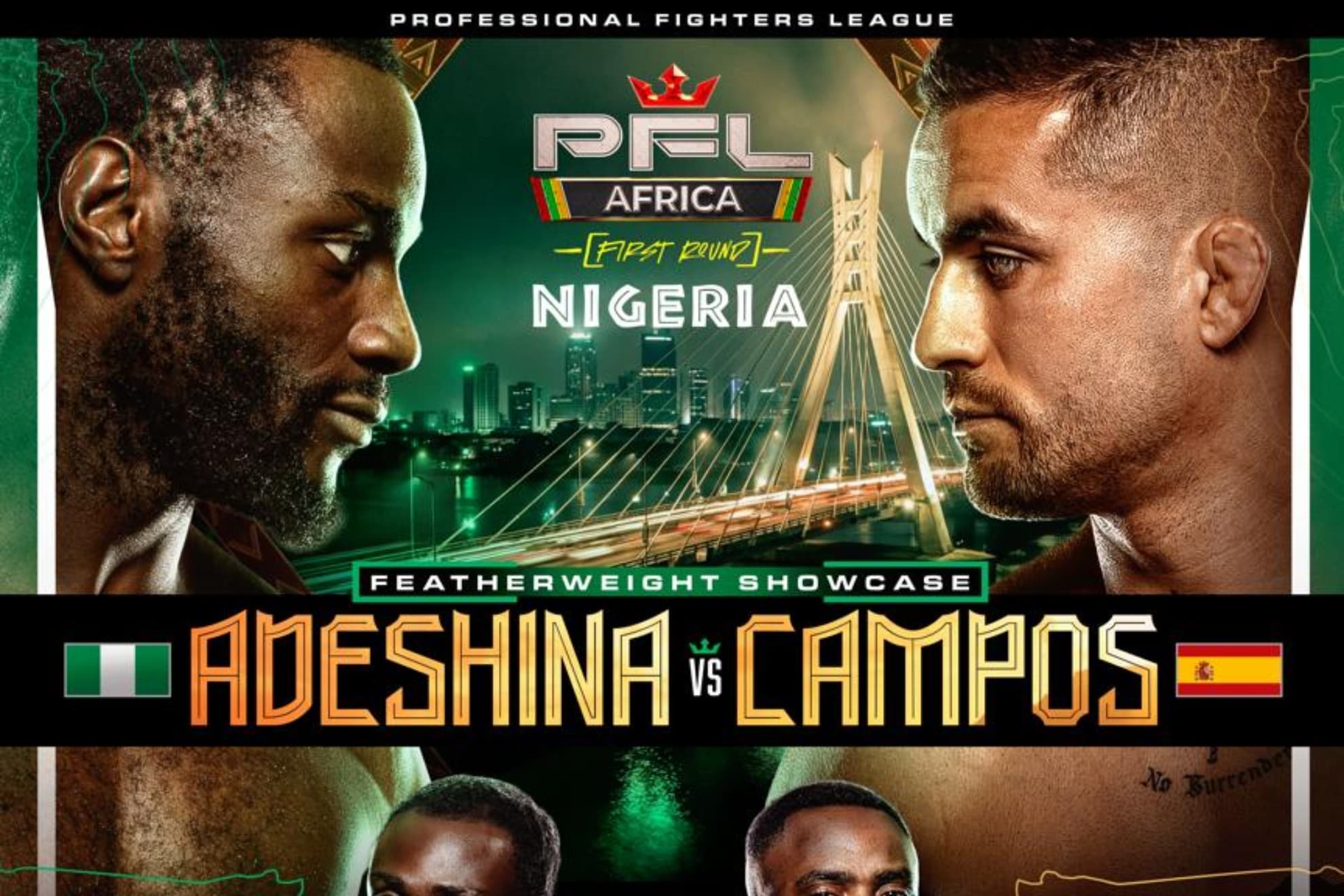 Cartel del Adeshina vs Nacho Campos.