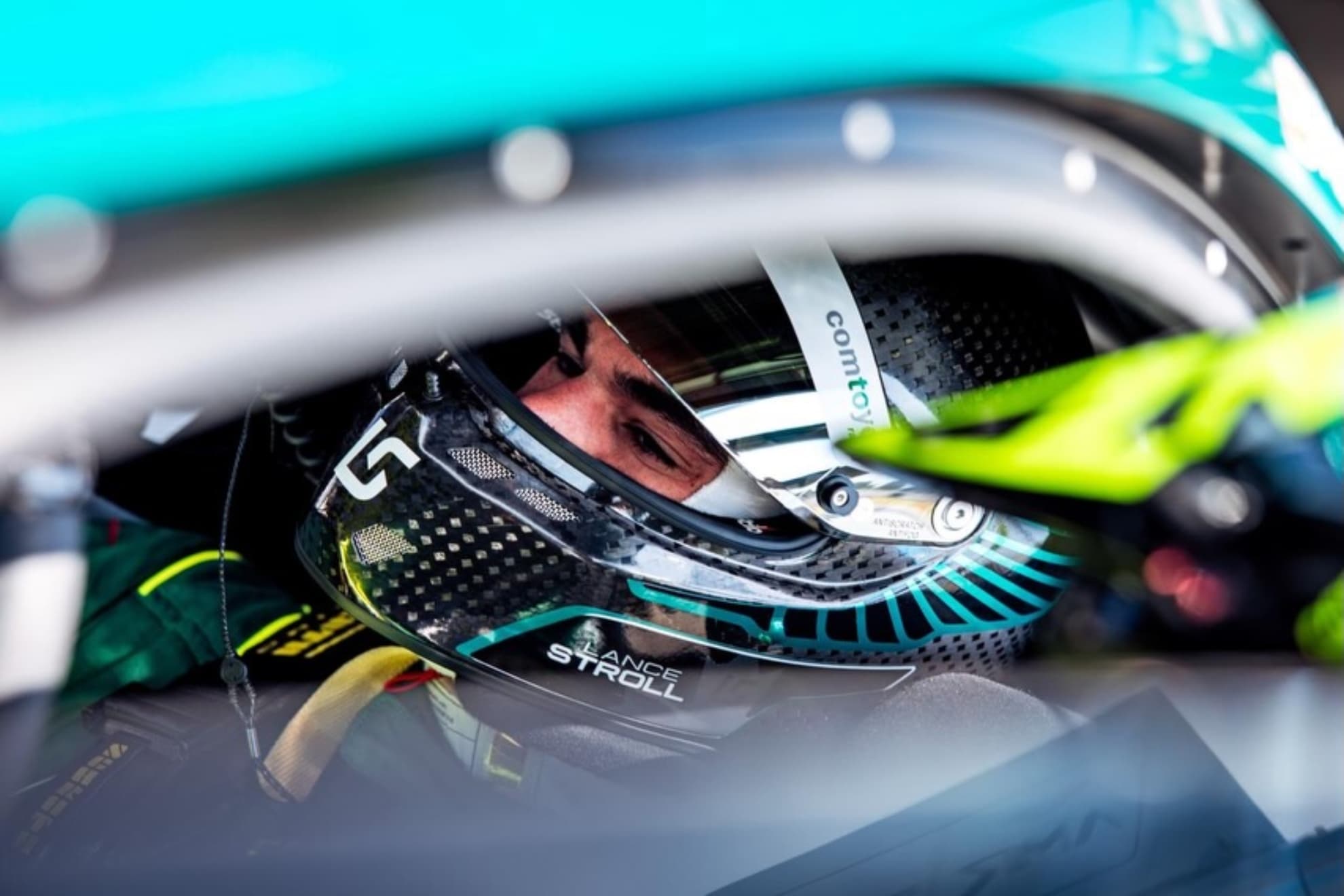 Stroll, en su coche en Paul Ricard.