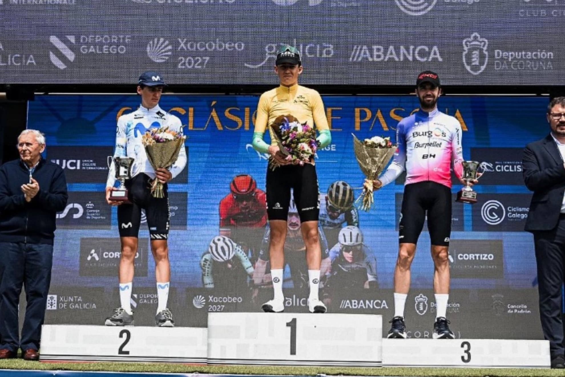 El podio de la Clásica de Pascua.