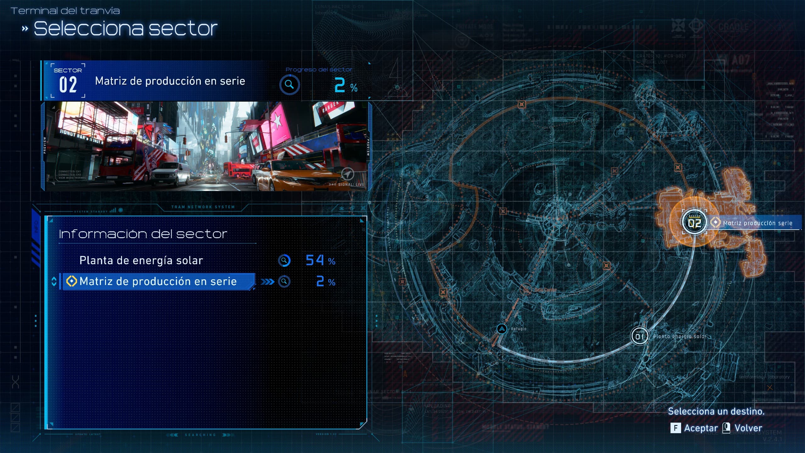 El mapa se divide en distintos sectores que iremos desbloqueando.