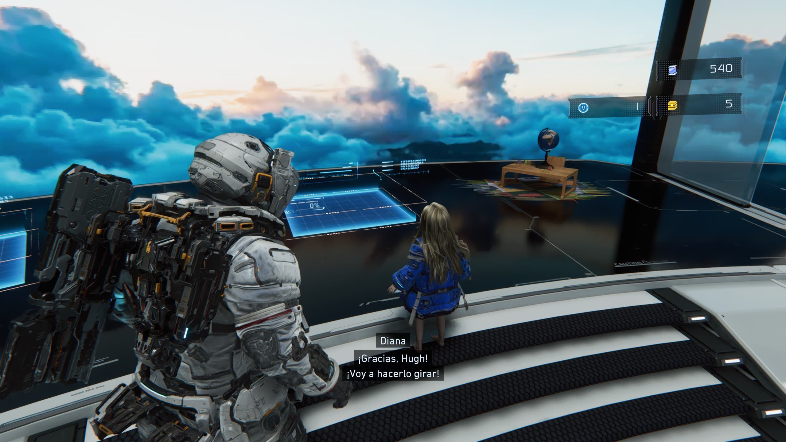 Podemos ir haciéndole regalos a Diana, lo cual nos dará interacciones únicas y algunas recompensas muy curiosas.