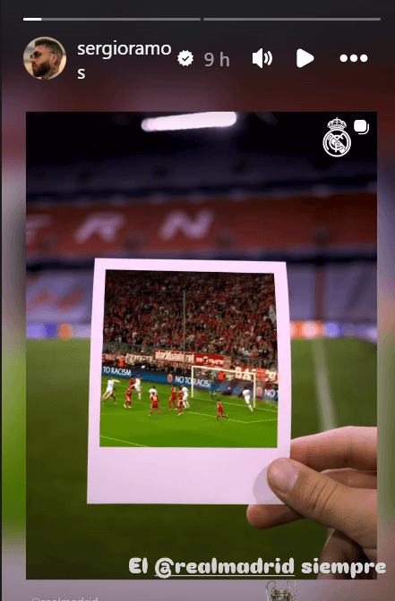 El mensaje de Sergio Ramos en IG