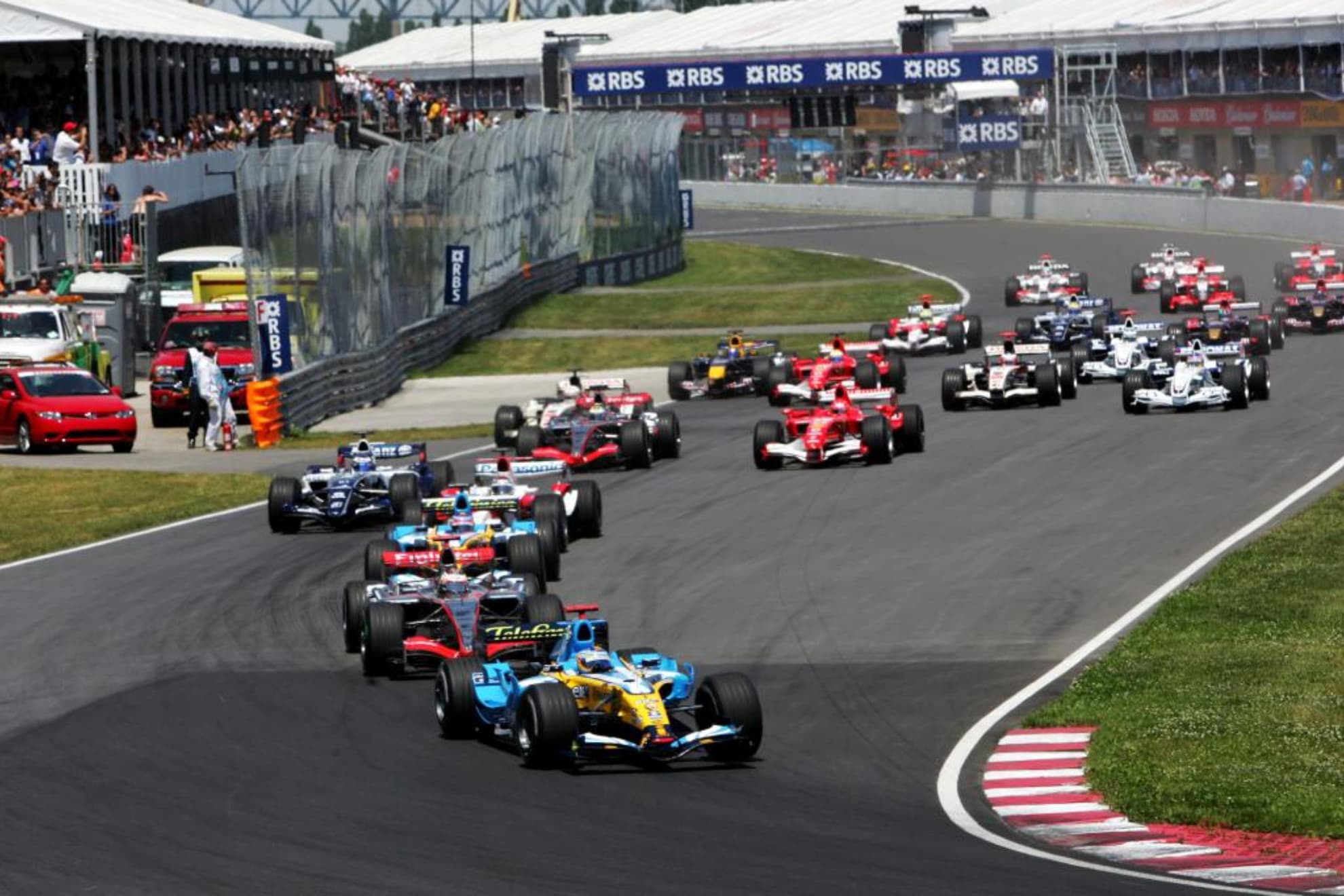 Salida de la F1 en Canadá 2006.