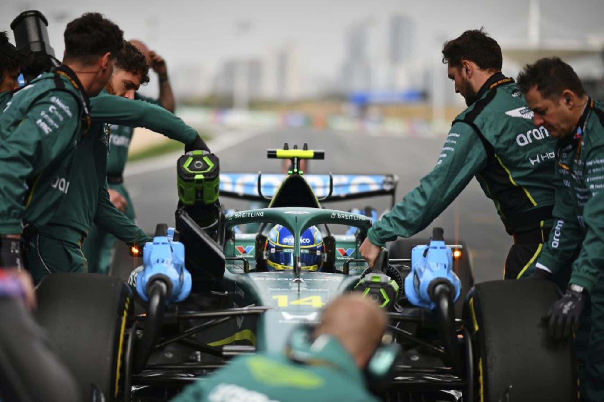 Alonso, en parrilla.