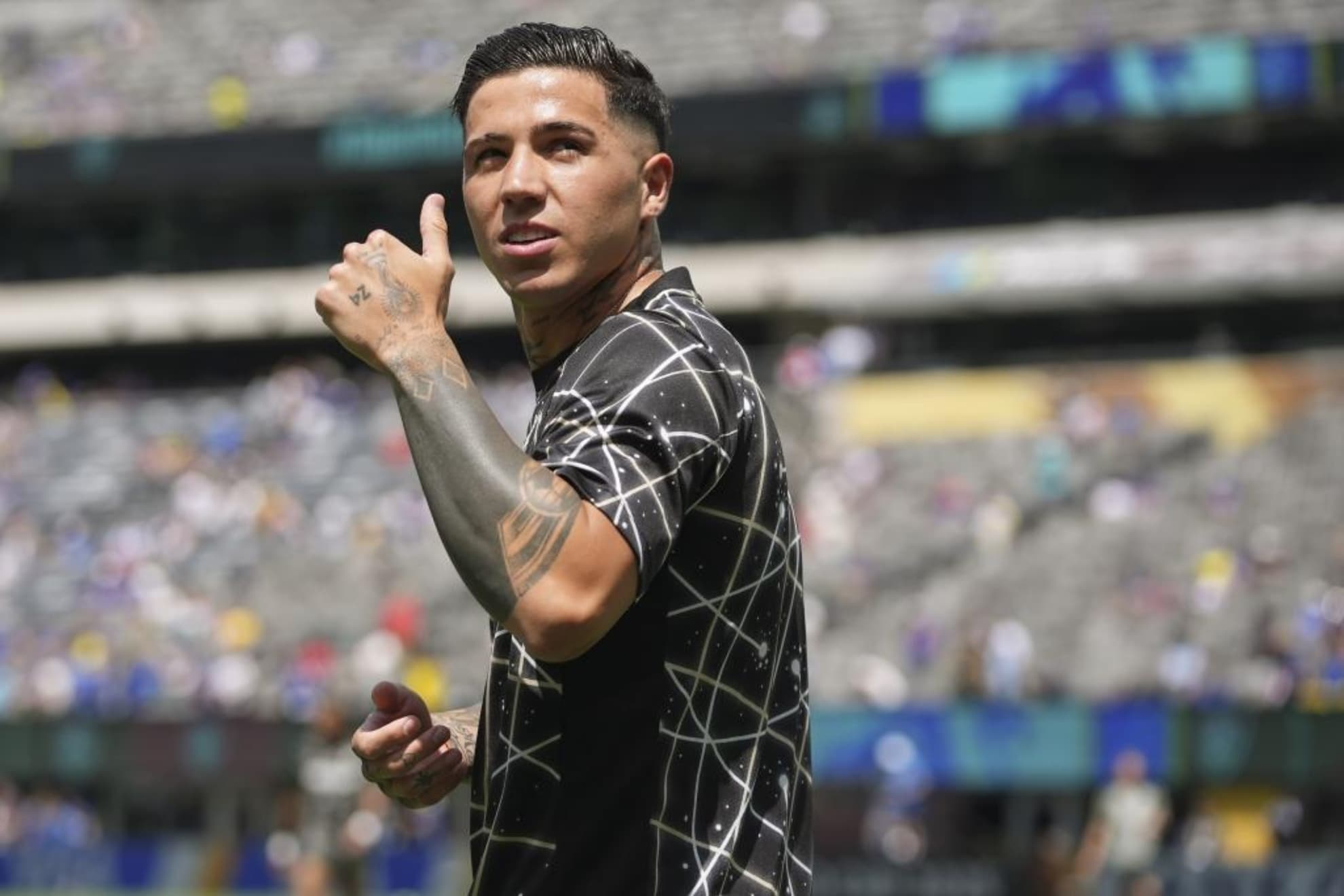 Enzo Fernández, durante el Mundial de Clubes.