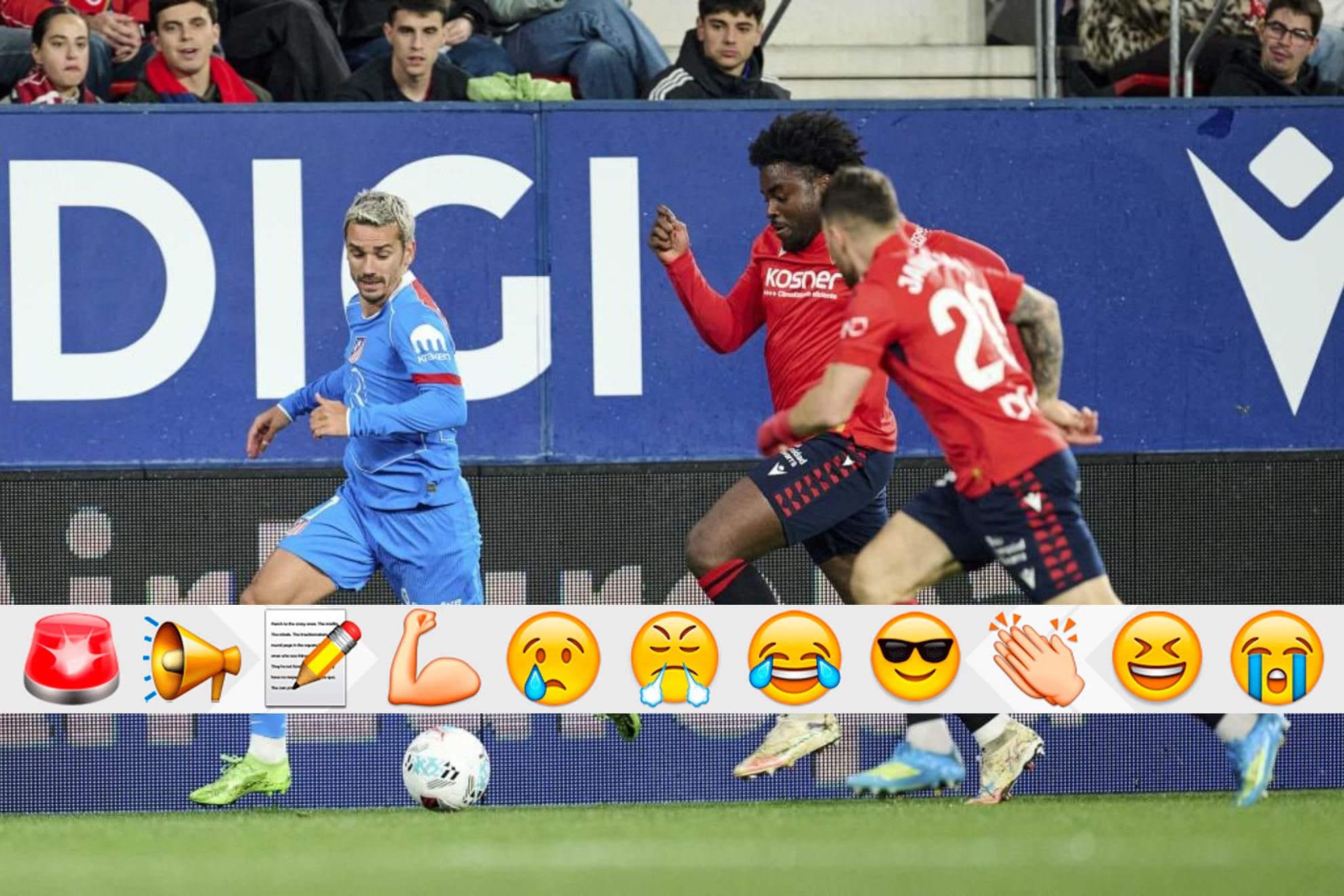 Griezmann, en el choque ante Osasuna.