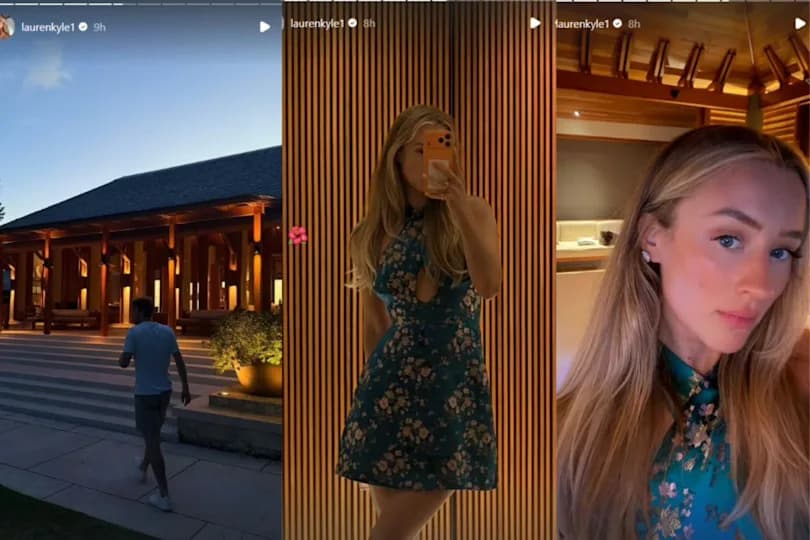 Connor McDavid spotted in wife Lauren Kyle's Instagram story