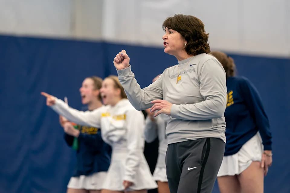 Coach Ronnie Bernstein leads the Michigan women's tennis team in to the NCAA Tournament this weekend in Ann Arbor.
