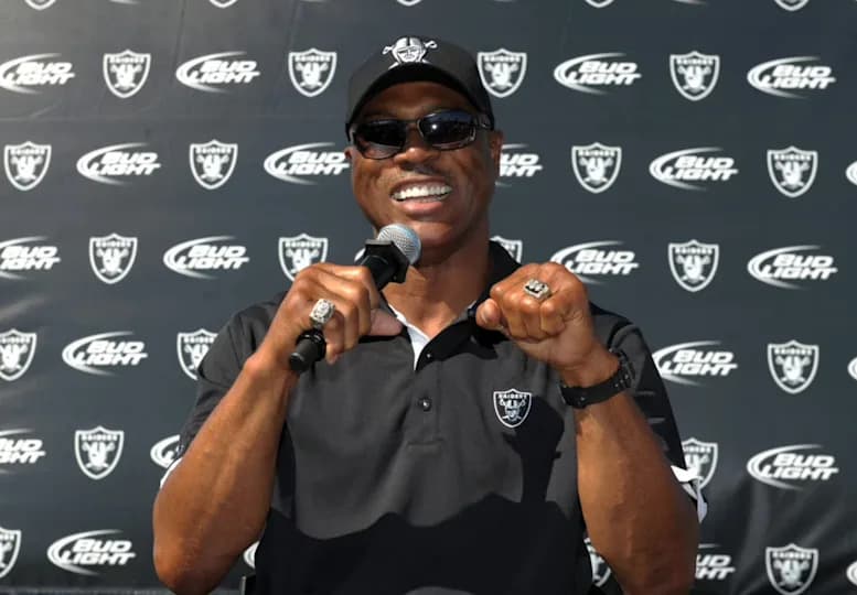 Oakland Raiders former player Rod Martin attends the game against the San Diego Chargers at the Oakland-Alameda County Coliseum.