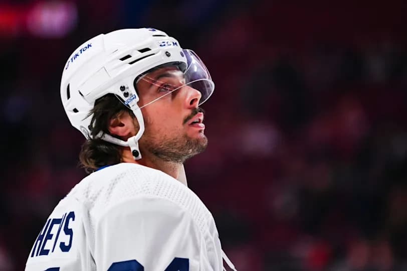 Toronto Maple Leafs center Auston Matthews (34) looks up during a game