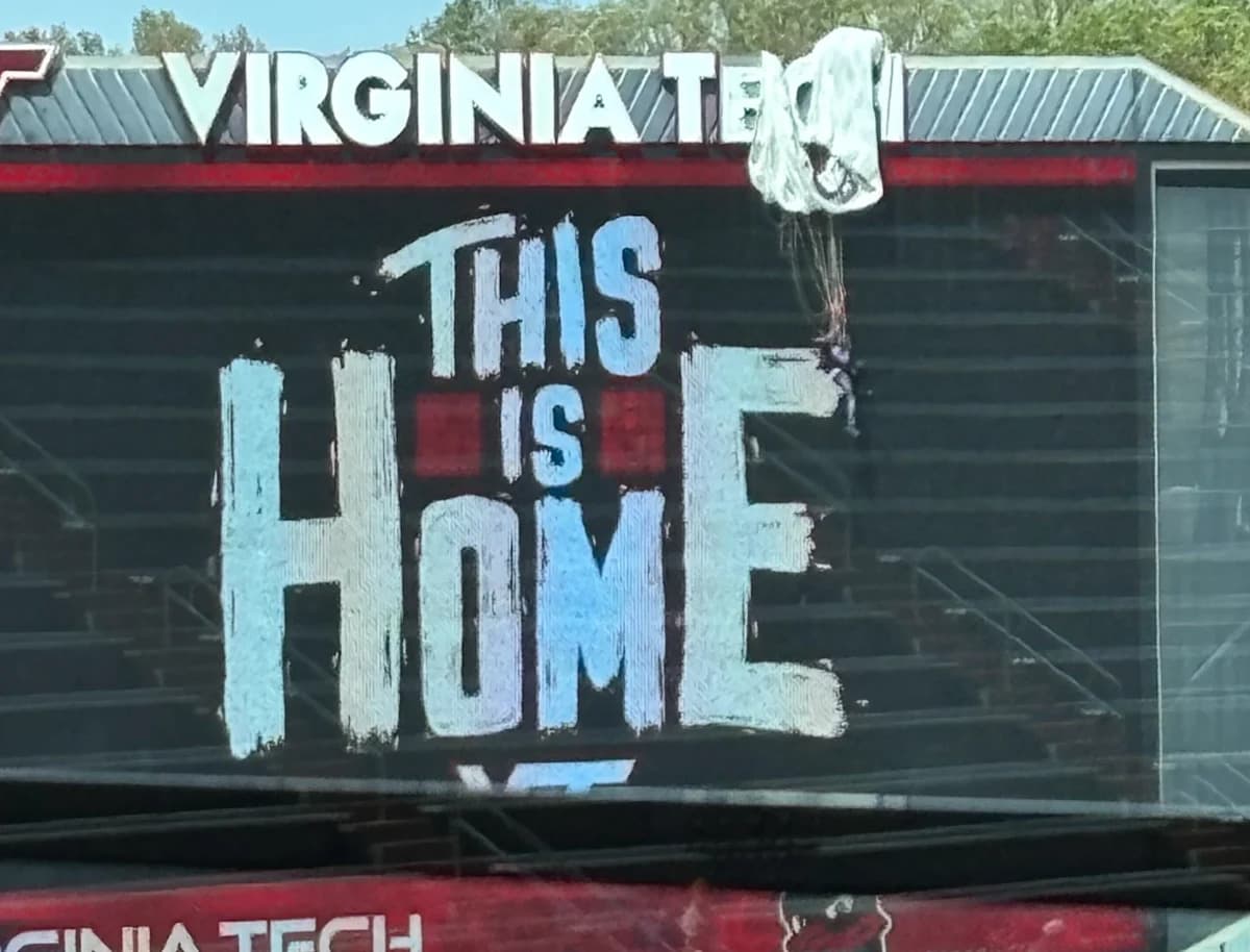 Virginia Tech spring game delayed after parachuter gets trapped on Lane Stadium scoreboard