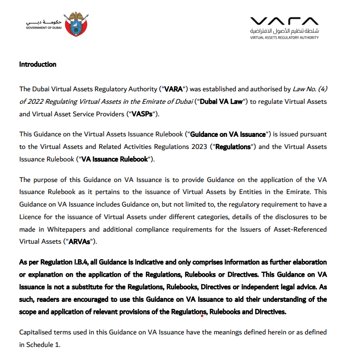 Cryptocurrencies, Legislation, Dubai, Stablecoin, RWA