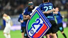 Inter clinch Serie A title, become Italian league champions for the 21st time with win over Parma